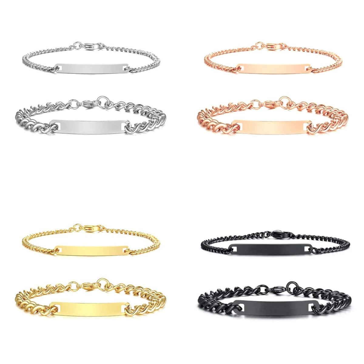 Customized nameplate bracelet