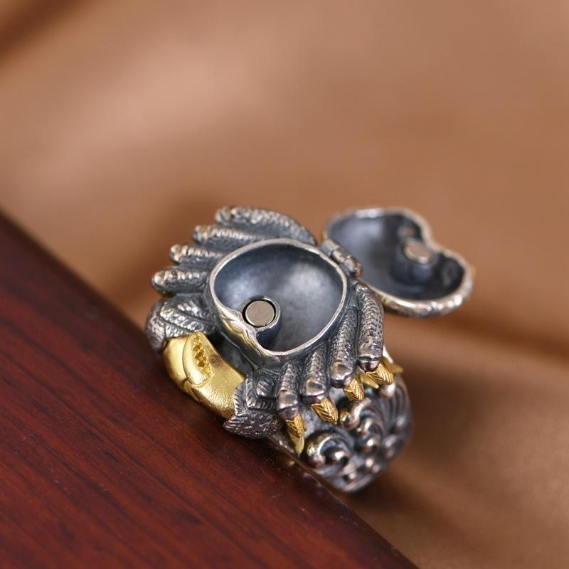 925 sterling silver crab ring