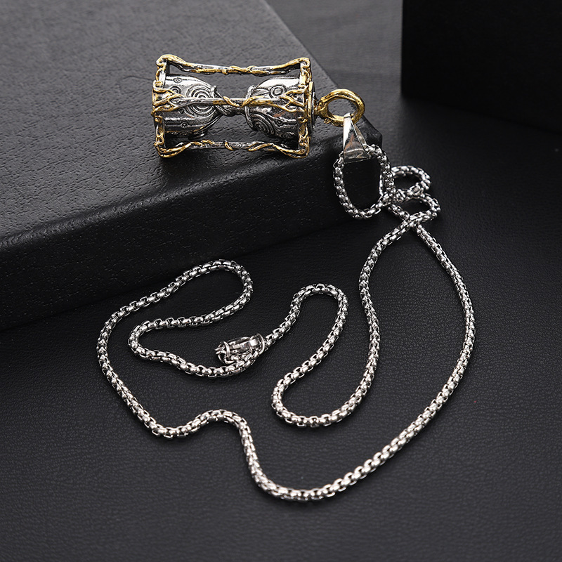 Vintage hourglass necklace