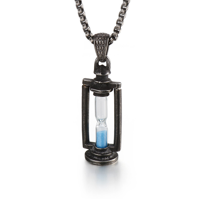 Vintage kerosene lamp hourglass pendant