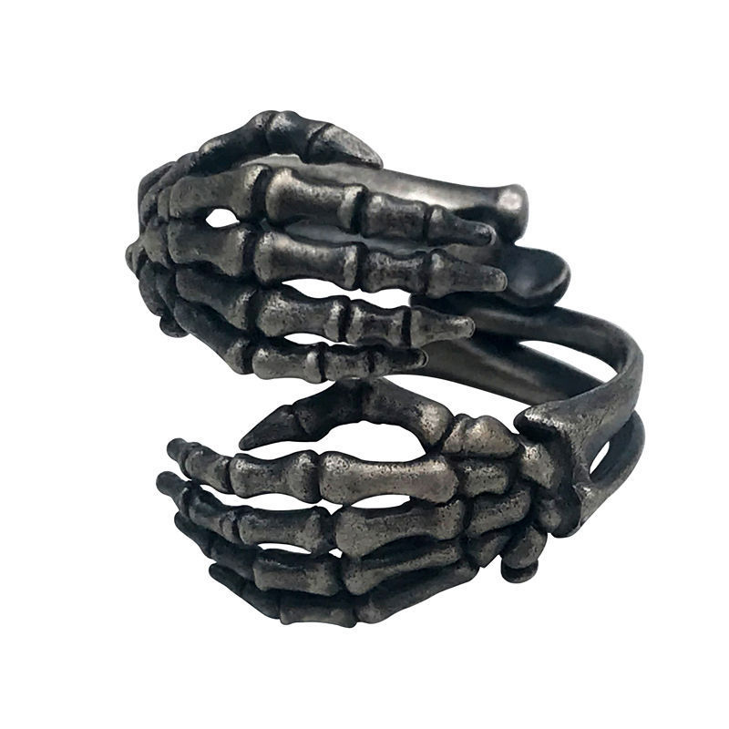 British retro skull bracelet ring