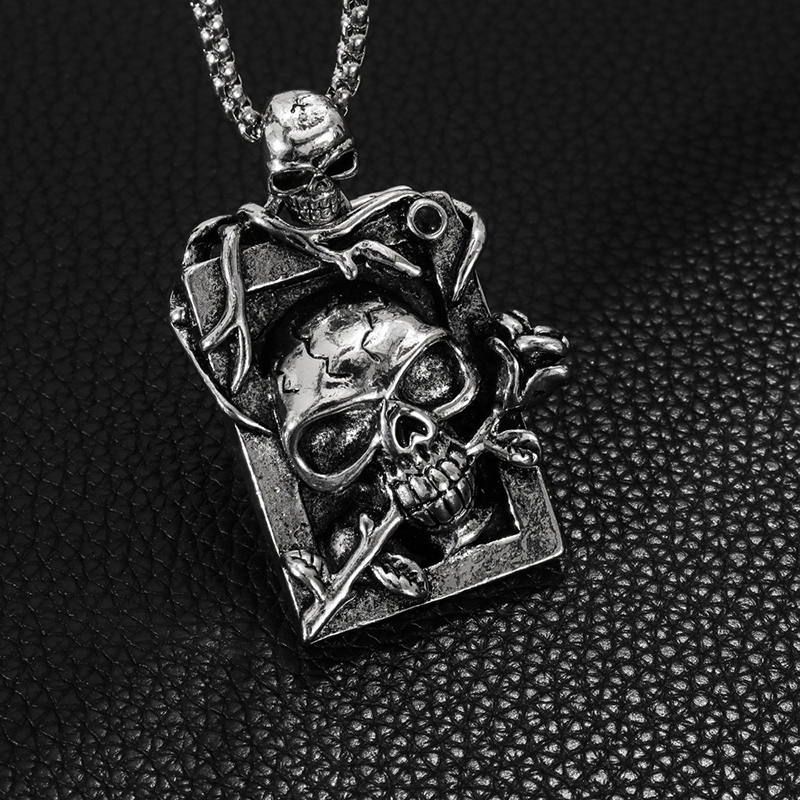 Personalized punk hip-hop retro necklace