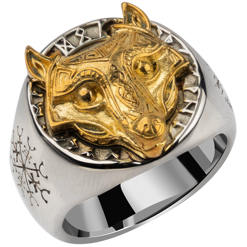 Wolf Viking Ring