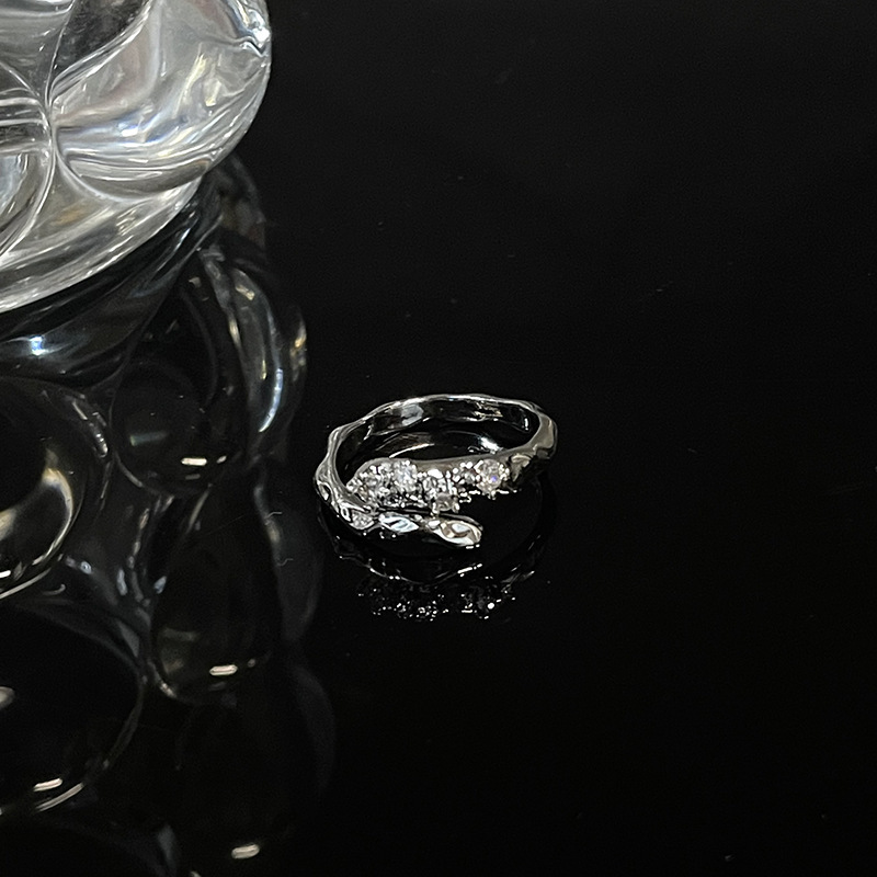 Diamond open bracelet