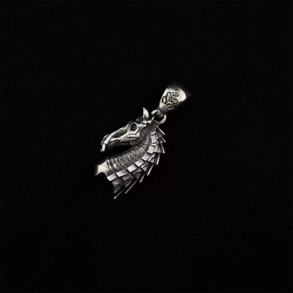 War Horse Skull Pendant Necklace