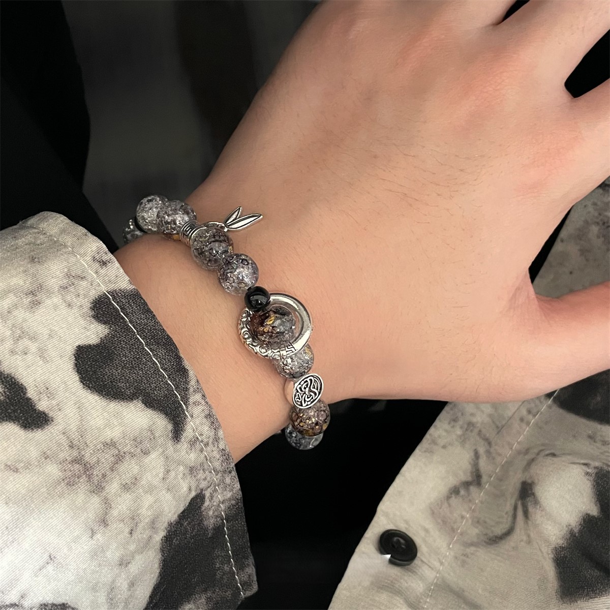Glazed Beaded Bracelet