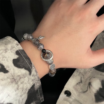 Glazed Beaded Bracelet
