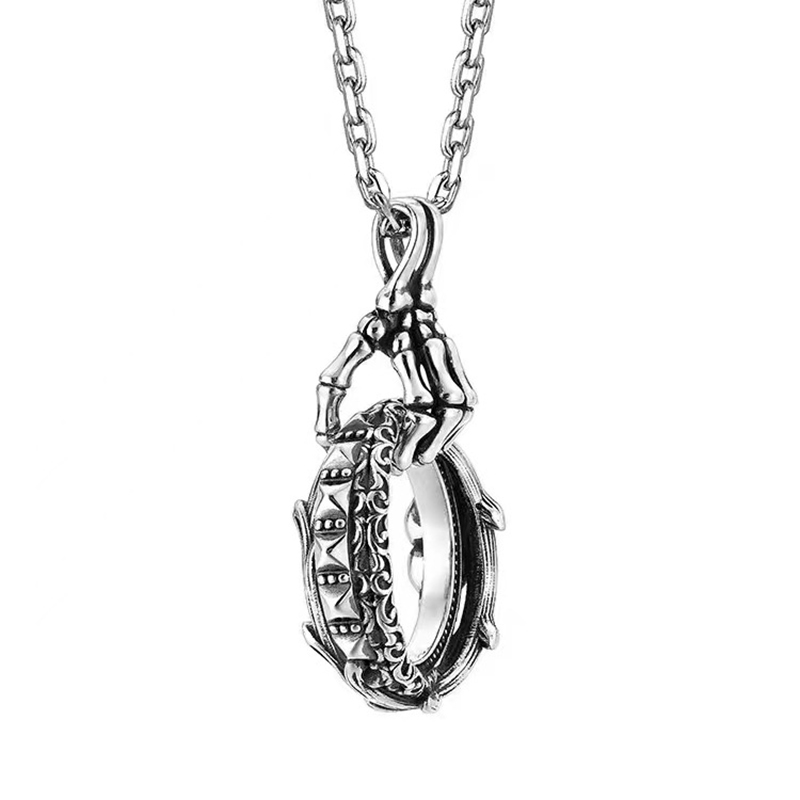 Ring of Hope 3D Skull Necklace