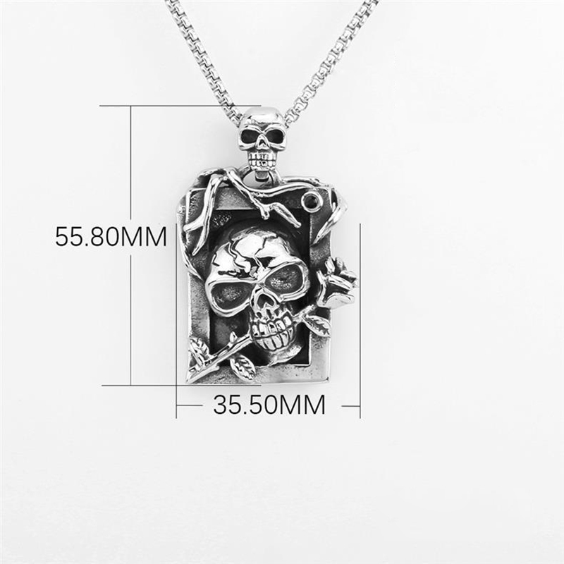 Personalized punk hip-hop retro necklace