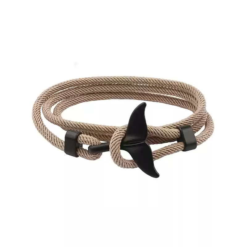 Whale Tail Bracelet Navy Bracelet
