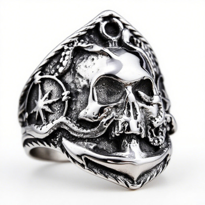 Skeleton Kraken Ring