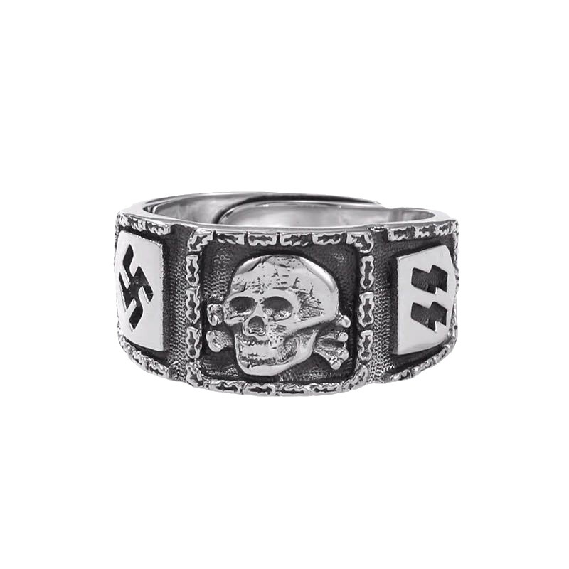 Original skull design open ring