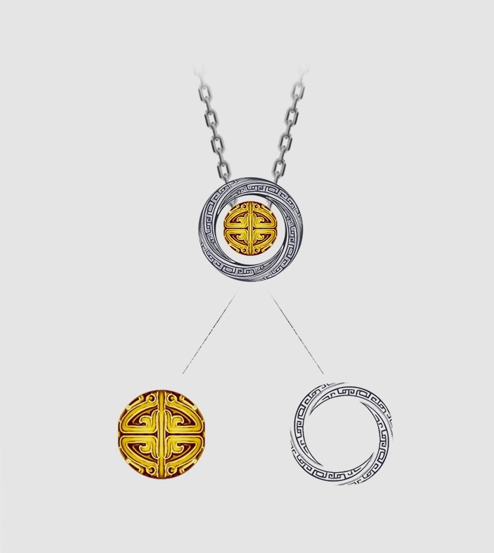 Mobius Loop Lucky Bead Necklace