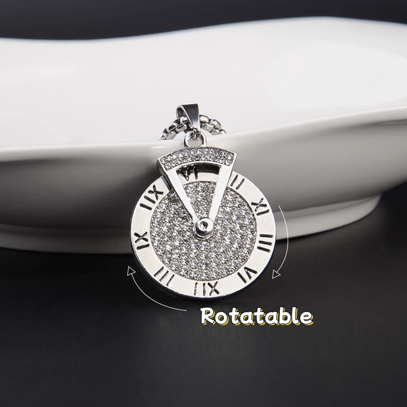 Roman Clock Necklace