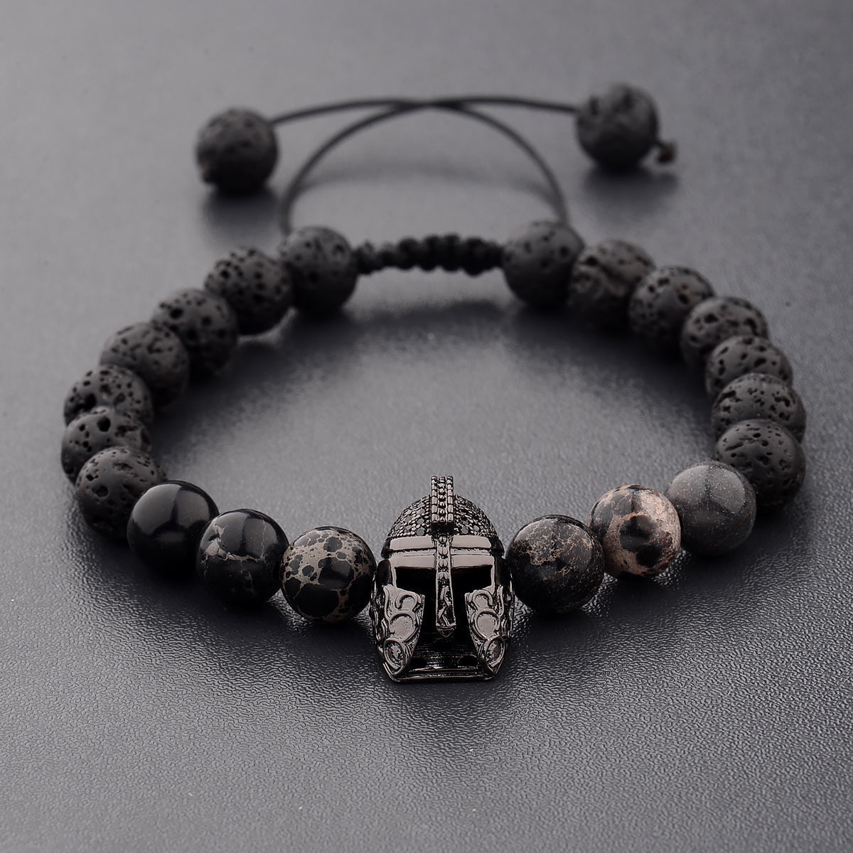 Spartacus Ink Lava Stone Bracelet