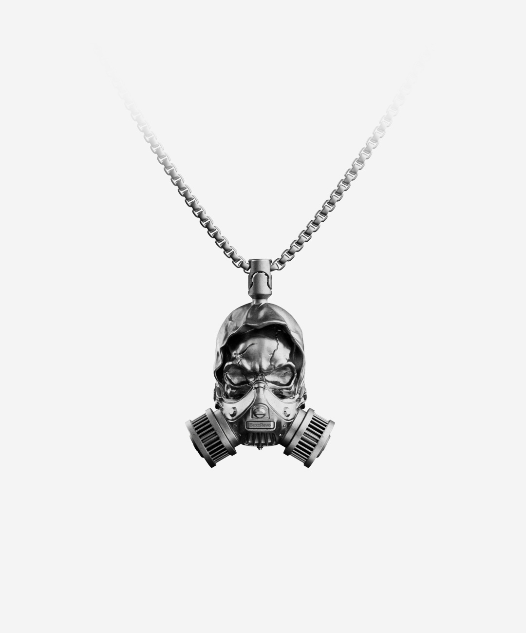 Retro biochemical skull pendant necklace