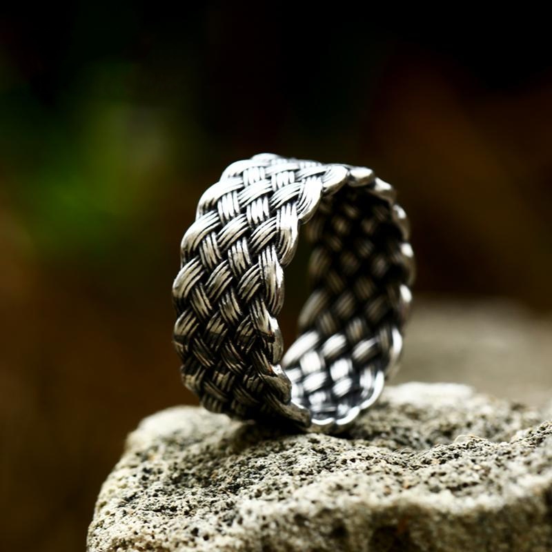 Vintage Braided Silver Ring