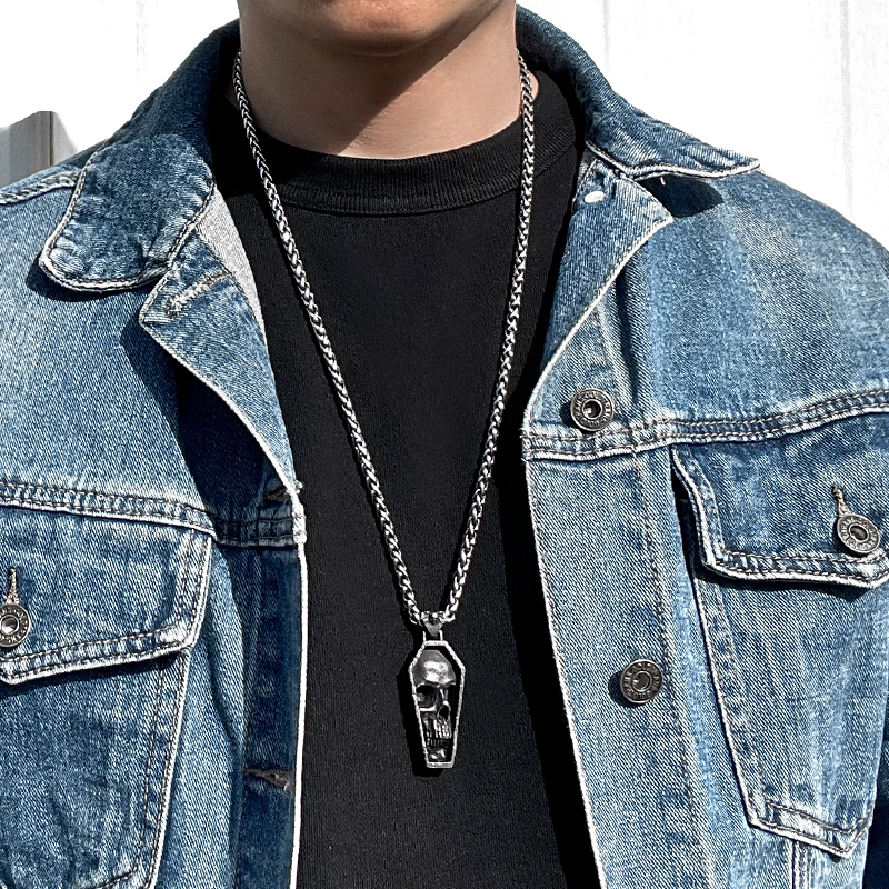 Skull Coffin Necklace