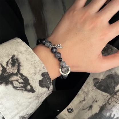 Glazed Beaded Bracelet
