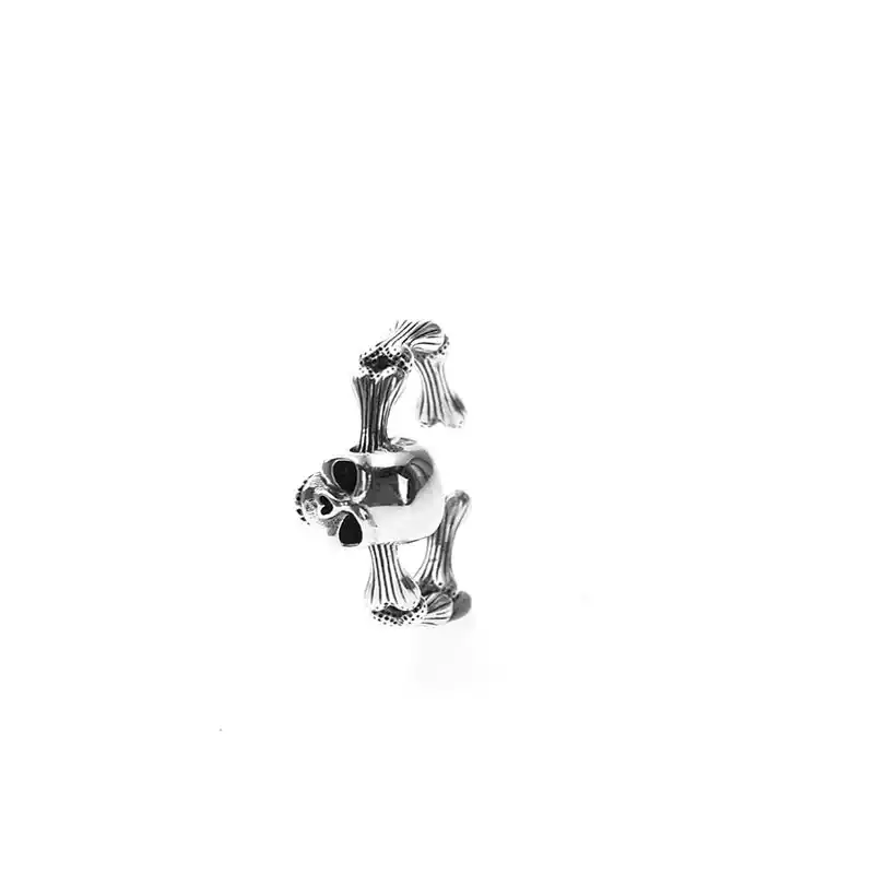 Silver skull ring hip hop men and women ring