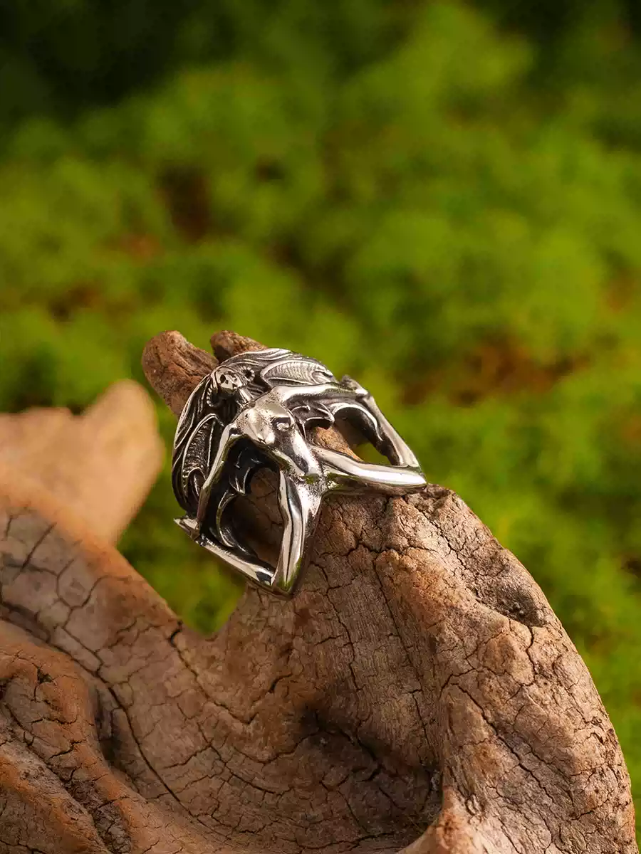 Titanium Rock Vintage Styling Ring