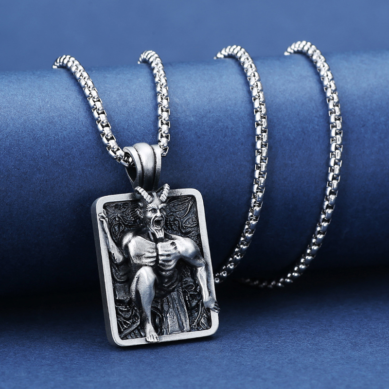 Satan dark trend personality punk necklace