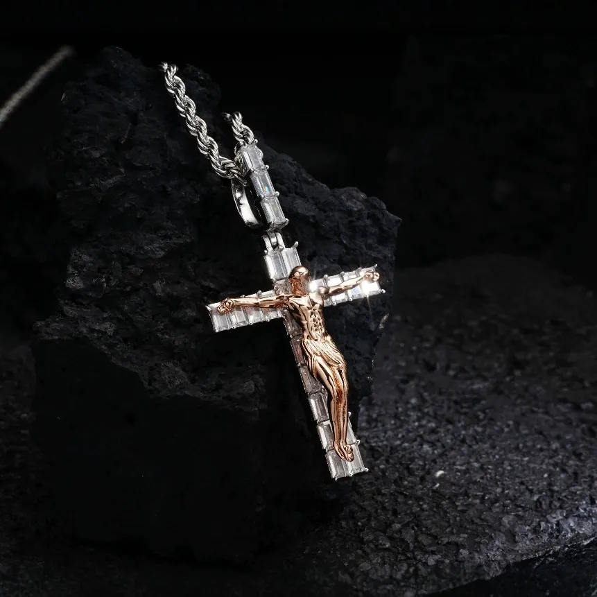Crimson Redeemer Cross Pendant