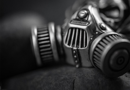 Retro biochemical skull pendant necklace