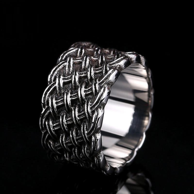 Vintage Braided Silver Ring