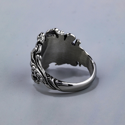"Death Symphony" Retro Dark Skull Ring
