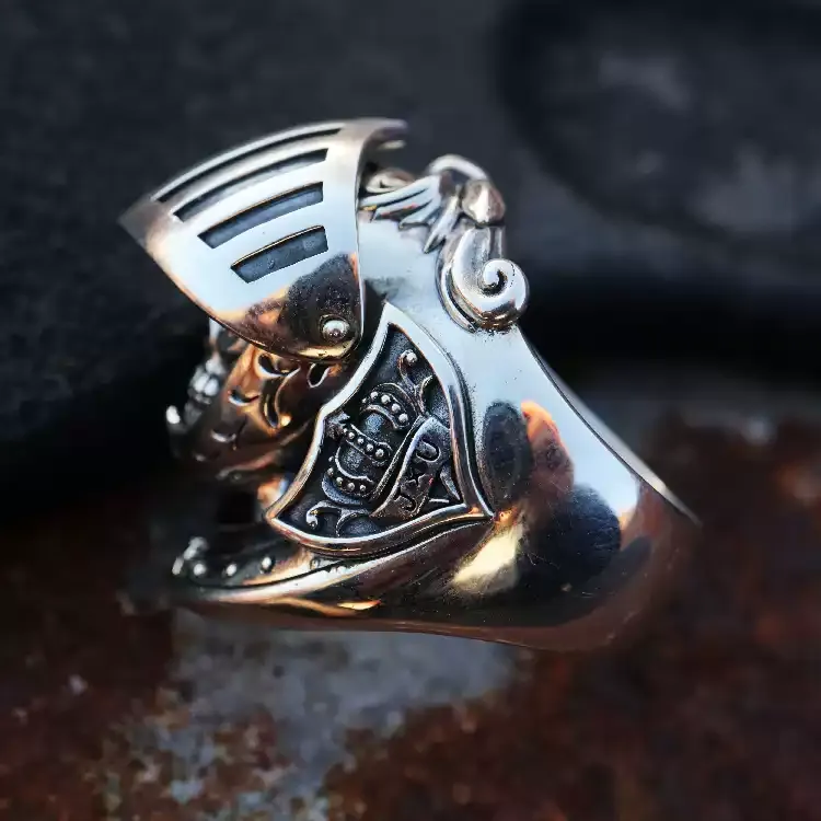 Armored Soldier Skull Ring