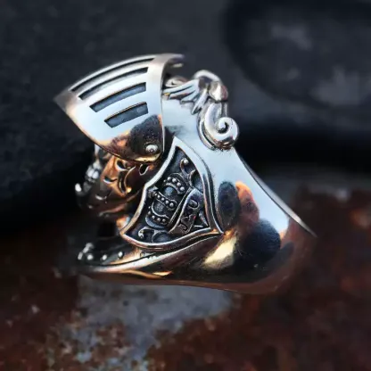 Armored Soldier Skull Ring