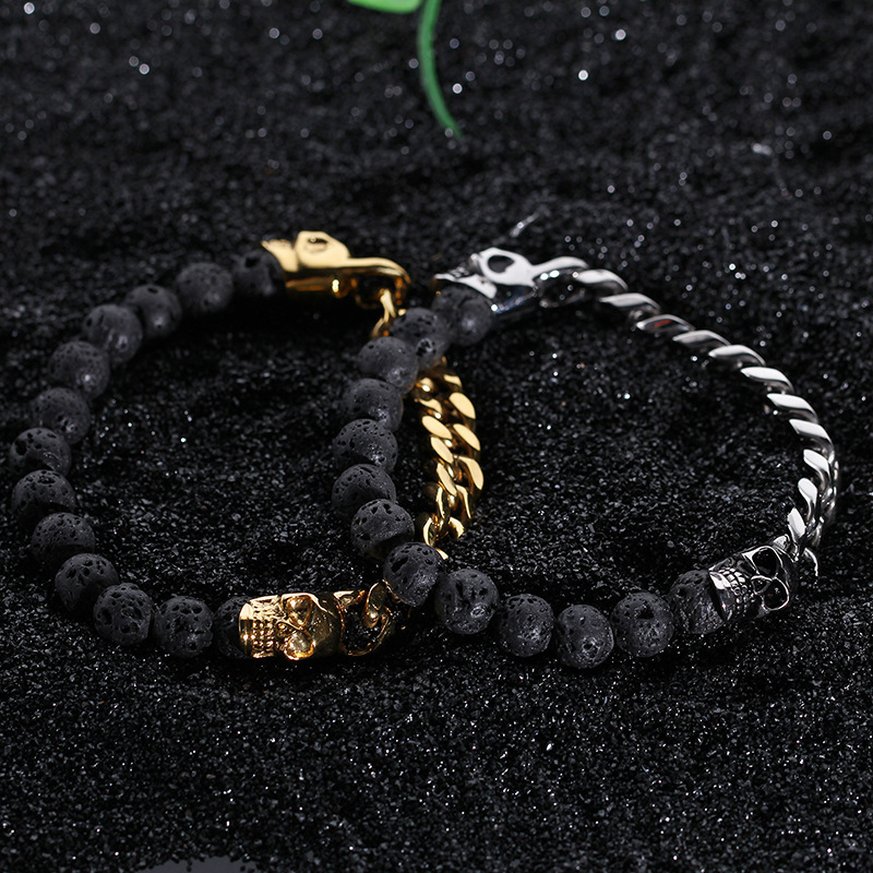 Sterling Silver Skull Bracelet