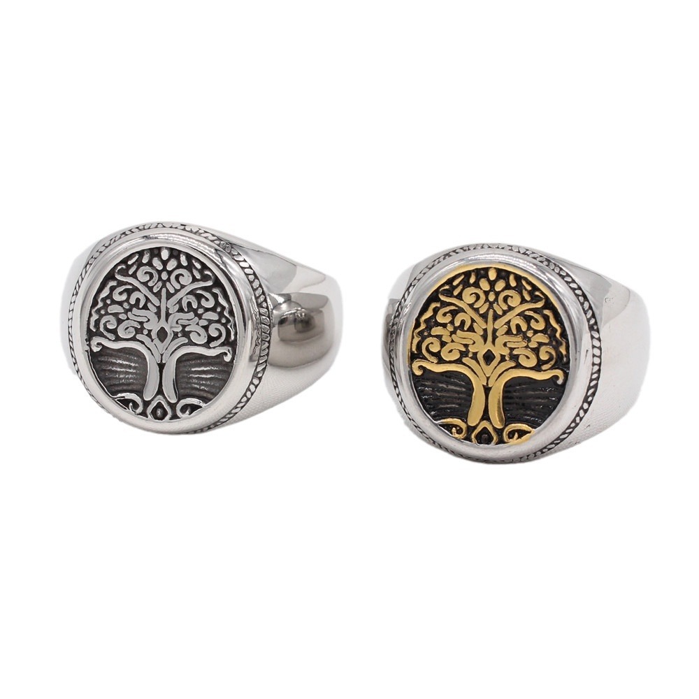 Silver Tree Of Life Signet Ring