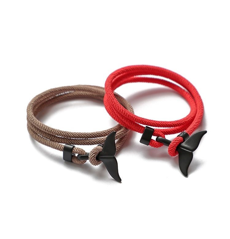 Whale Tail Braided Bracelet