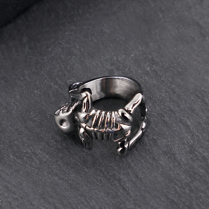 Vintage Dark Punk Skull Men's Ring