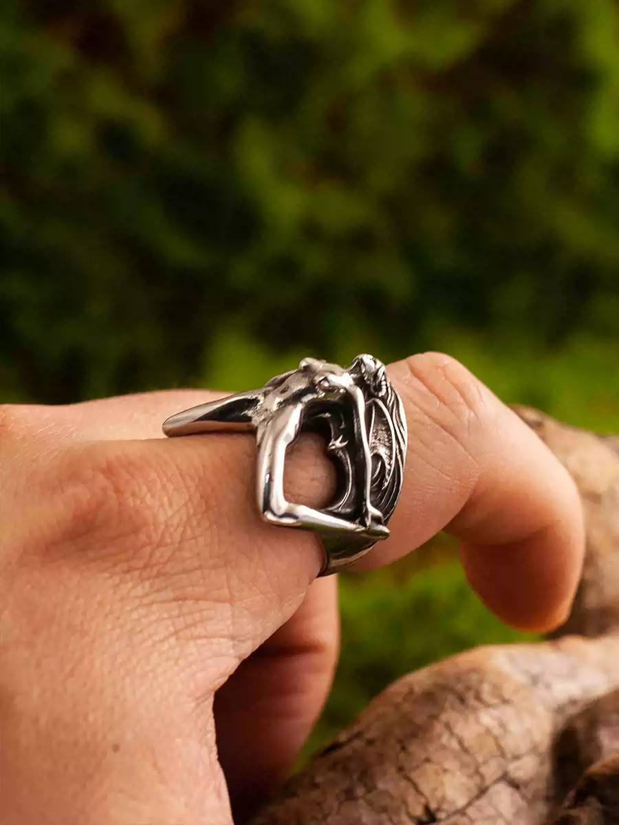 Titanium Rock Vintage Styling Ring