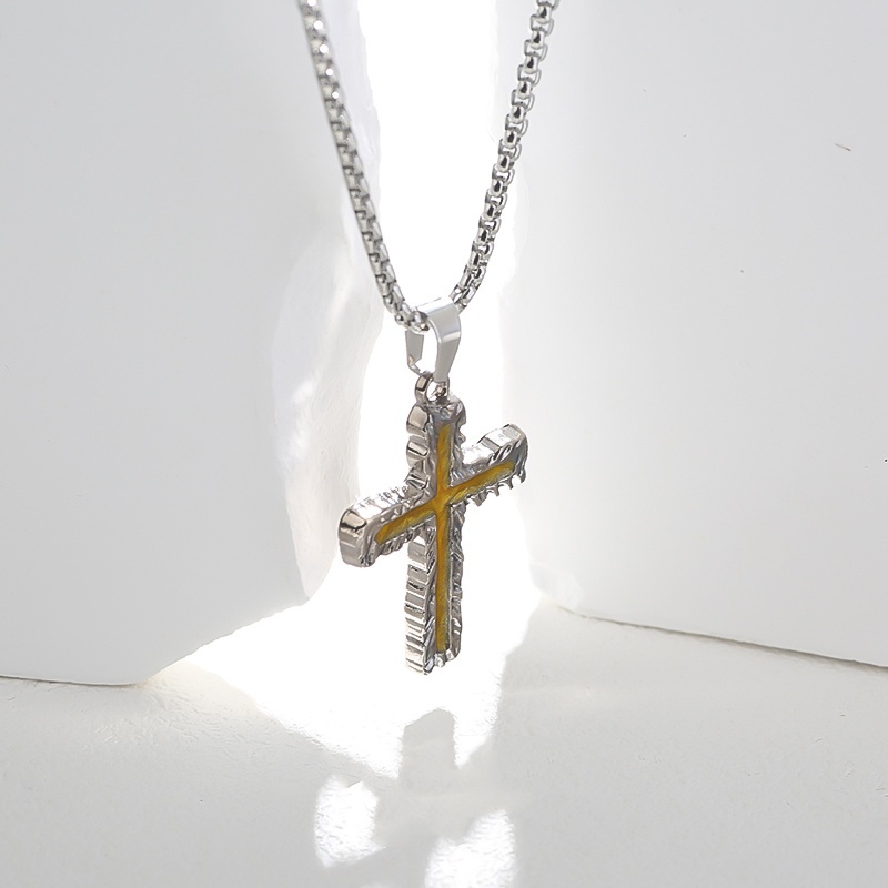 Lava Cross Necklace