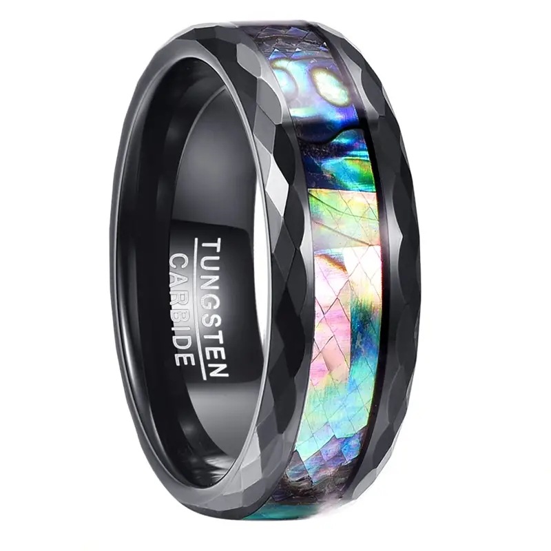 Diamond Cut Faceted Ring