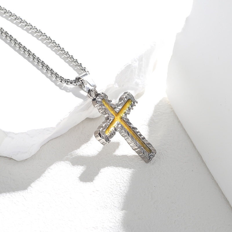 Lava Cross Necklace