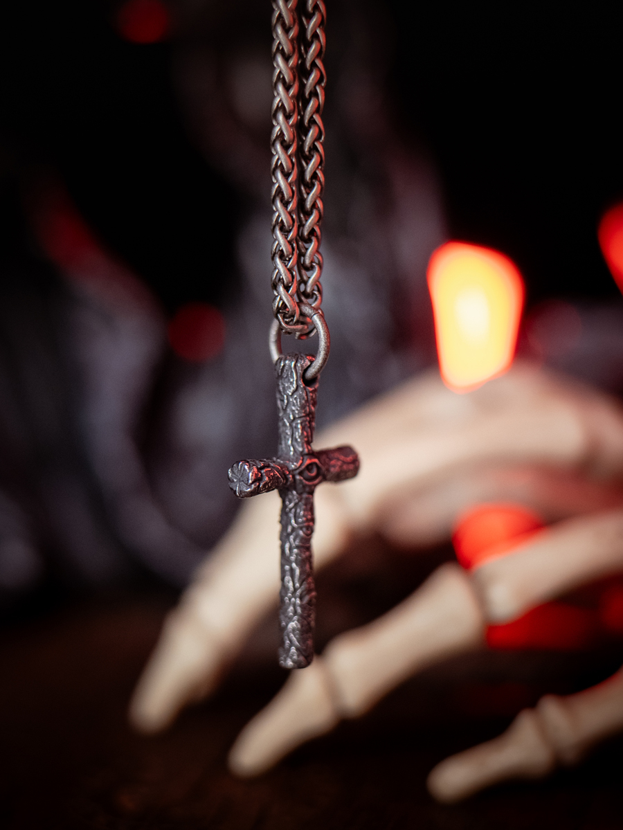 Devil's Eye Cross Necklace