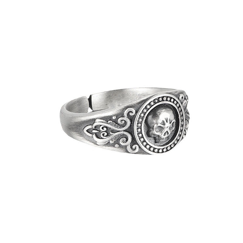 Skull sterling silver personalized design niche ring