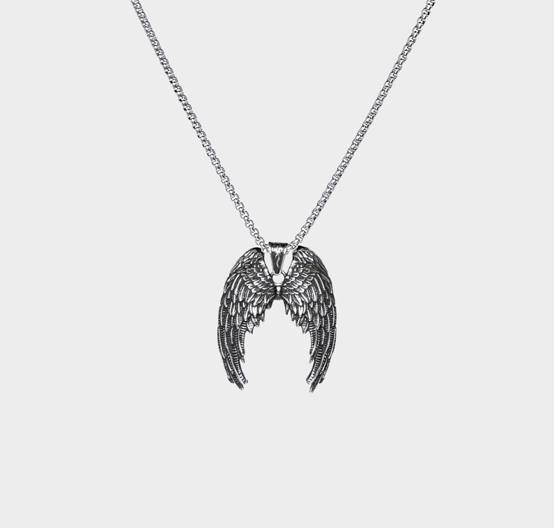 Vintage Wings Pendant Necklace