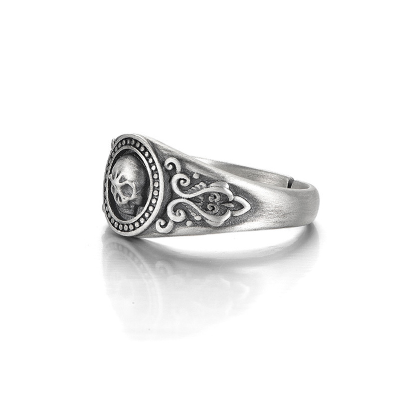 Skull sterling silver personalized design niche ring