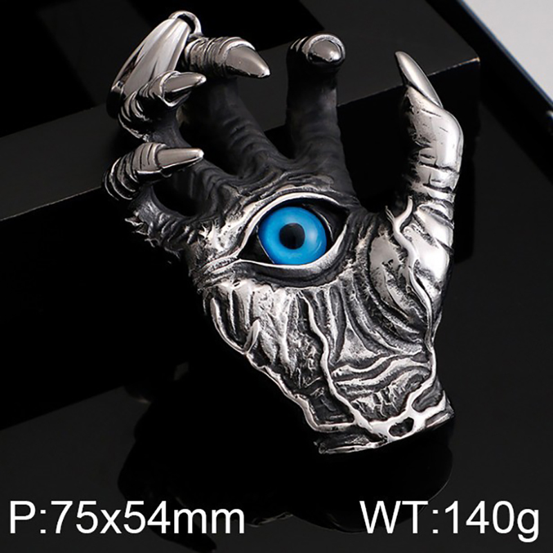 Dragon Claw Blue Eye Pendant Necklace