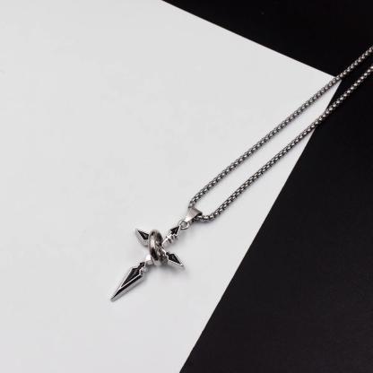 Ring Wrap Cross Necklace