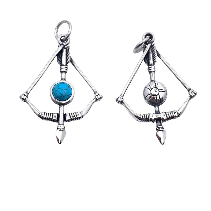 Turquoise Cupid's Arrow Pendant Necklace