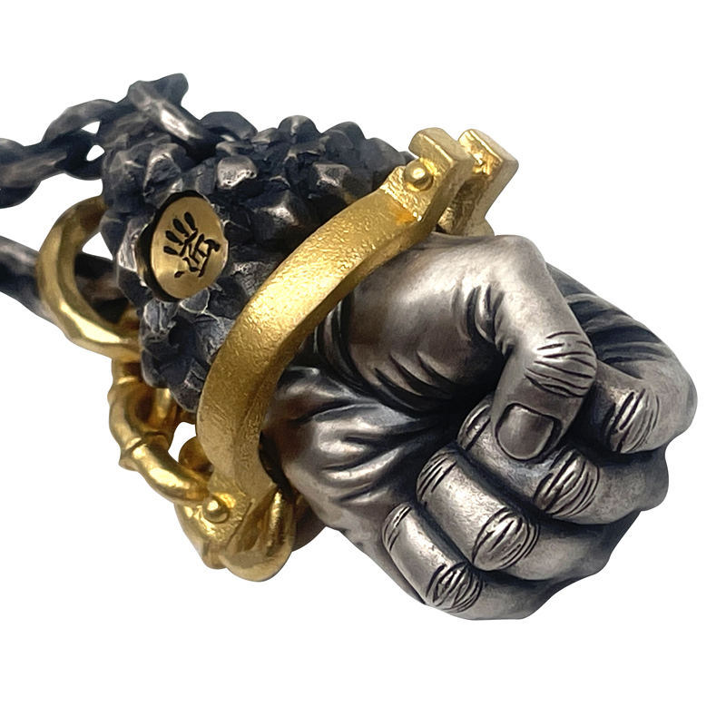 Skull Fist of Destiny Pendant