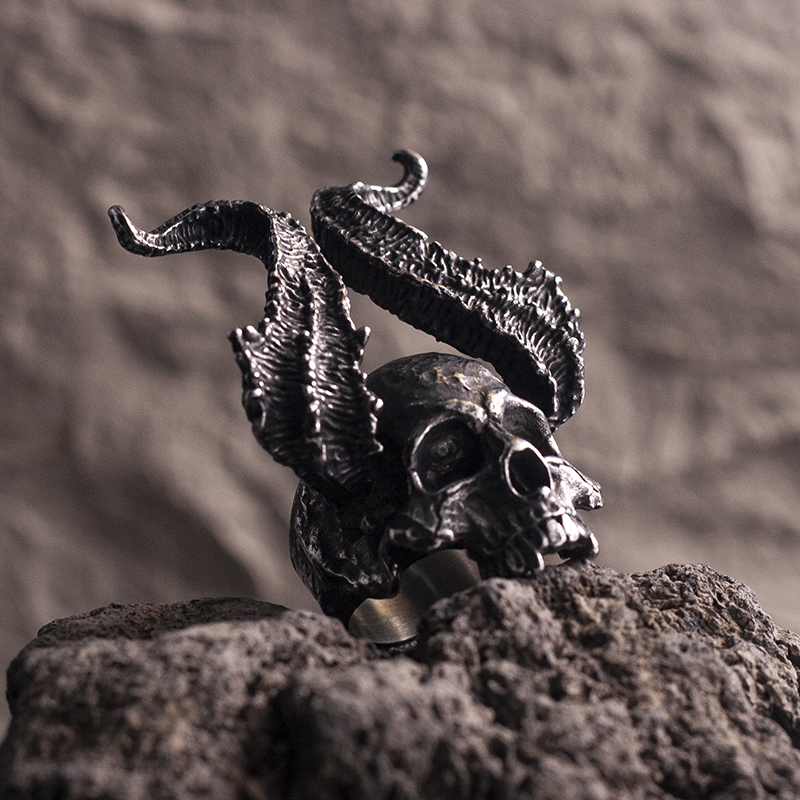 “Daemon” Skull Ring