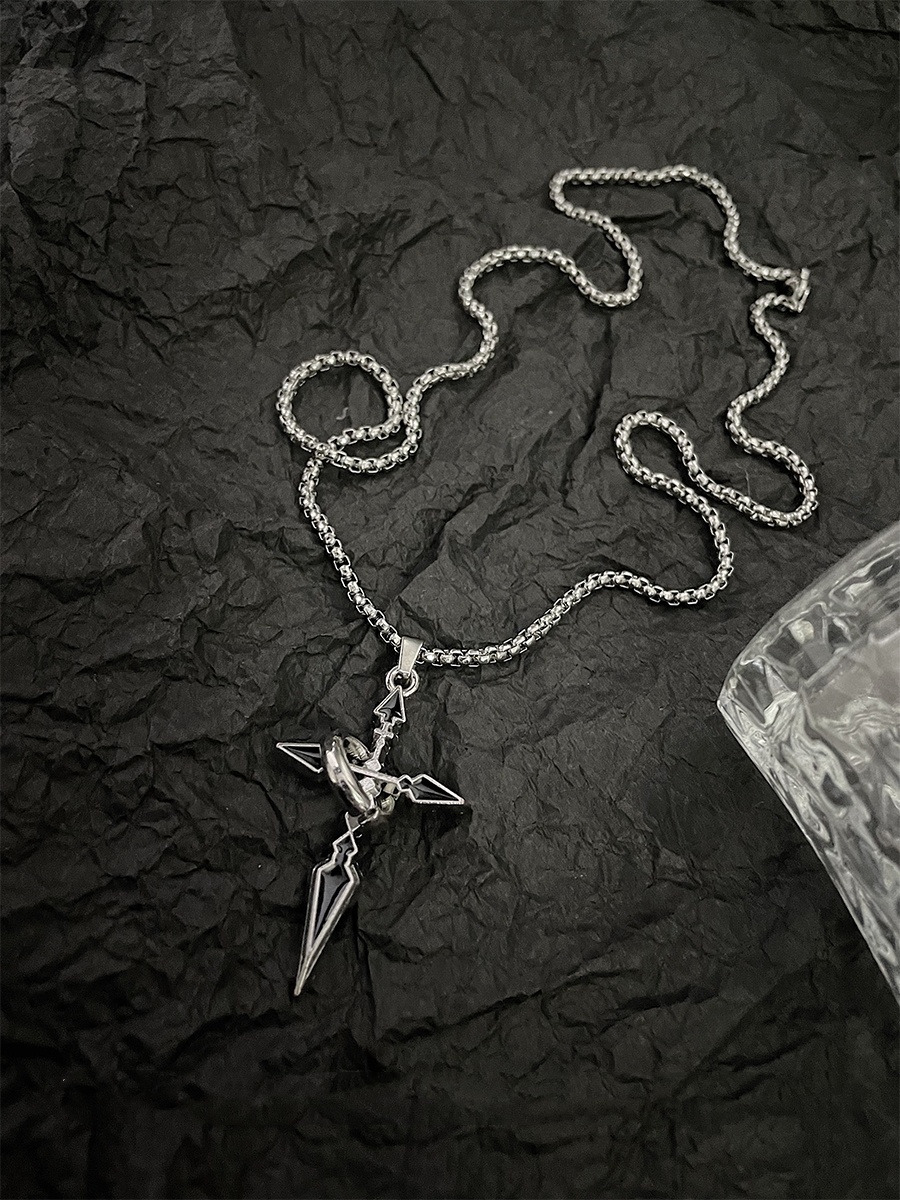 Ring Wrap Cross Necklace